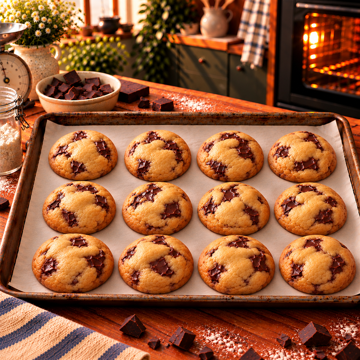 Classic Chocolate Chip – מארז 12 עוגיות שוקולד צ׳יפס קלאסיות לאפייה ביתית